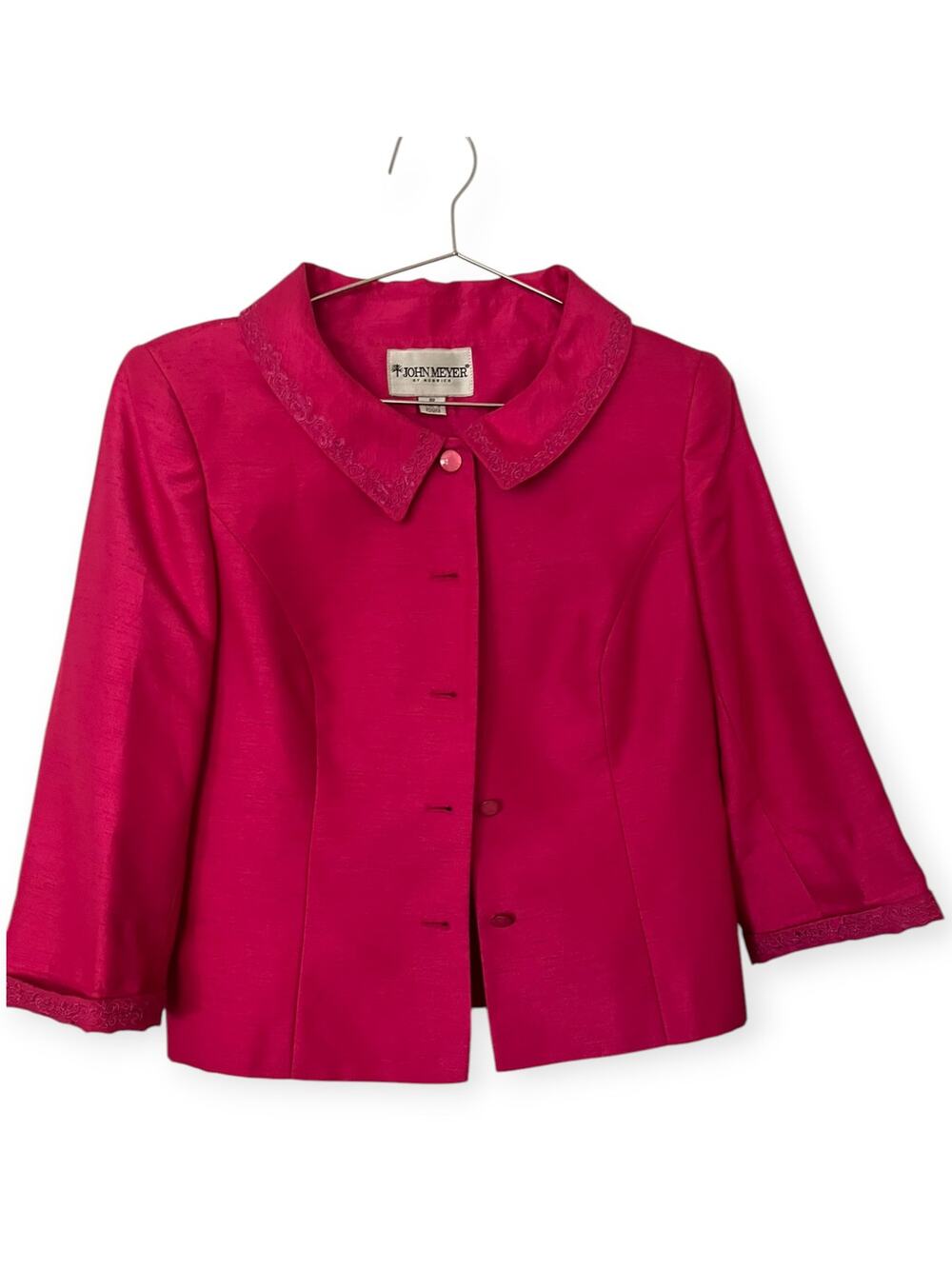 John Meyer of Norwich short Blazer | Pink | Size 8 petite | euc